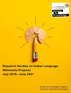 Research Studies on Indian Language Wikimedia Projects 2019-21