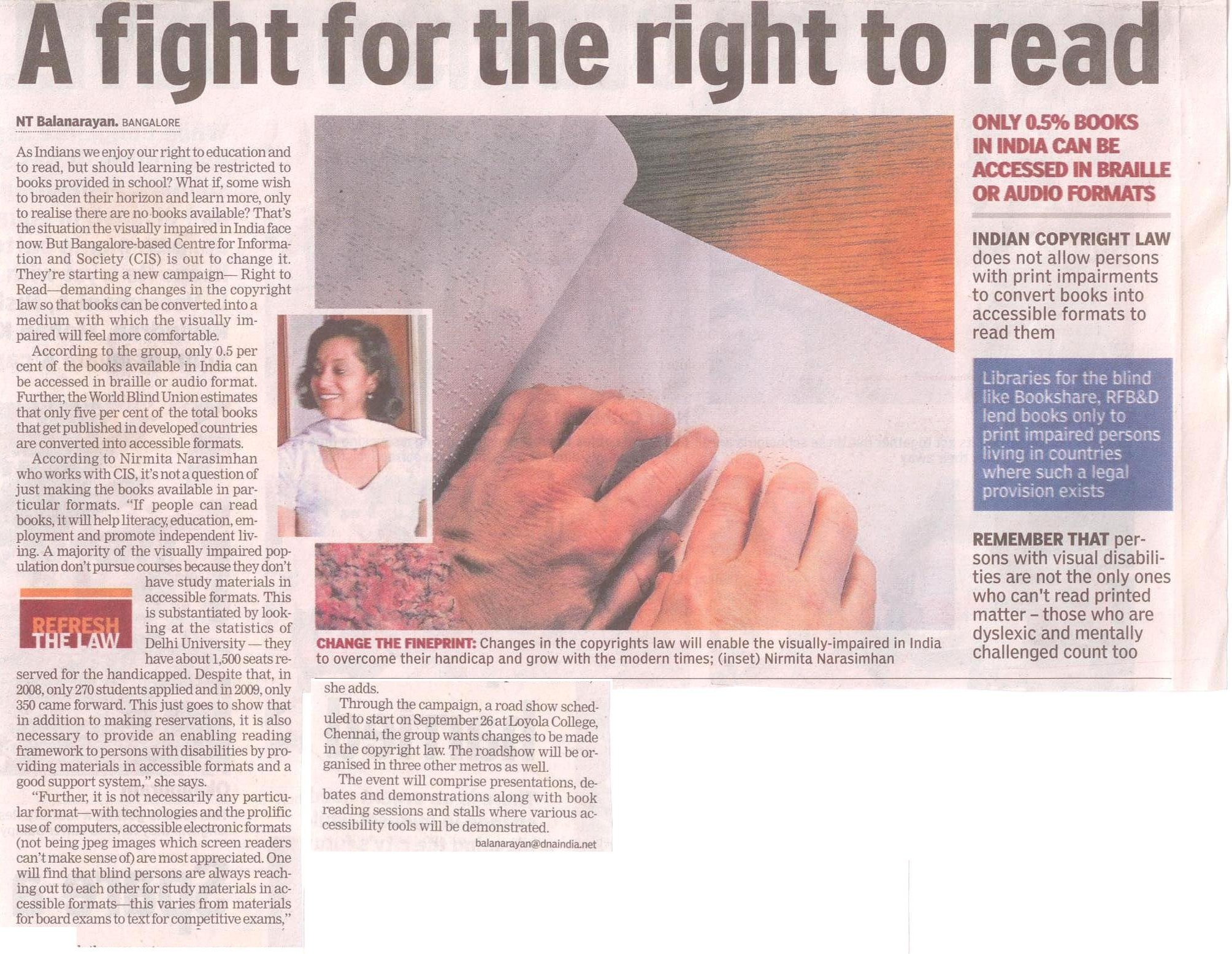 A fight for right to read